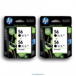 HP 56 2x pack 2 unidades negro original