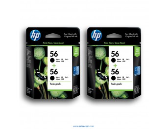 HP 56 2x pack 2 unidades negro original