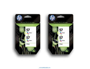 HP 57 2x pack 2 unidades color original