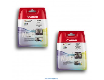 Canon PG-510/CL-511 2x pack 2 cartuchos original