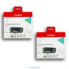 Canon PGI-72 2x pack 5 unidades (B/PC/PM/G/T) original