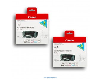 Canon PGI-72 2x pack 5 unidades (B/PC/PM/G/T) original