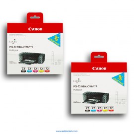 Canon PGI-72 2x pack 5 unidades (BM/C/M/Y/R) original