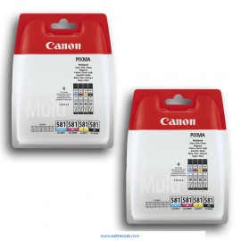 Canon CLI581 2x pack 4 unidades original