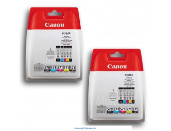 Canon CLI-571/PGI-570 2x pack 5 unidades original