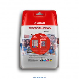 Canon CLI571 pack photo value 4 unidades original