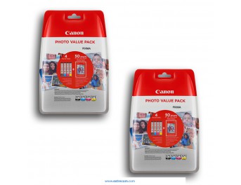 Canon CLI-571 2x pack photo value 4 unidades original