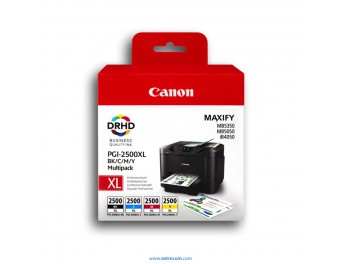 Canon PGI-2500 XL pack 4 colores original