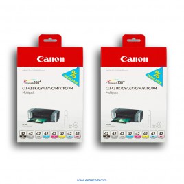 Canon CLI-42 2x pack 8 colores original