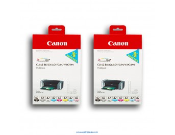 Canon CLI-42 2x pack 8 colores original