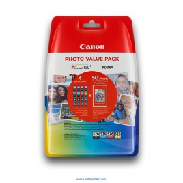 Canon CLI-526 pack photo value 4 colores original