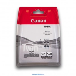 Canon PGI-520BK pack 2 unidades negro original