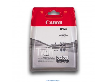 Canon PGI-520BK pack 2 unidades negro original