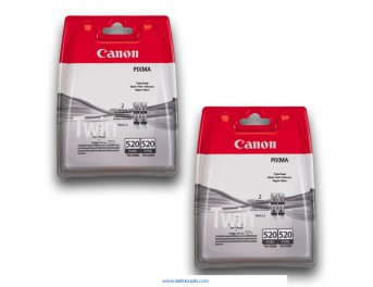 Canon PGI-520BK 2x pack 2 unidades negro original