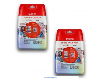 Canon CLI-521 2x pack photo value 4 colores original