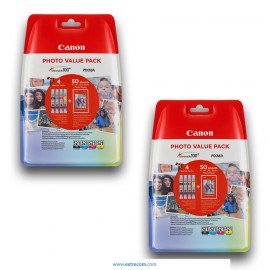 Canon CLI-521 2x pack photo value 4 colores original