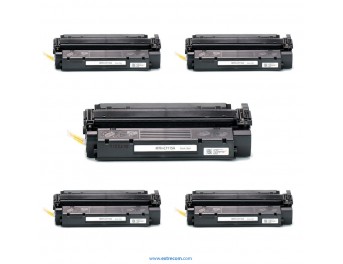 pack 5 tóner compatible para hp 15a