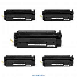 HP 15X pack 5 unidades negro compatible