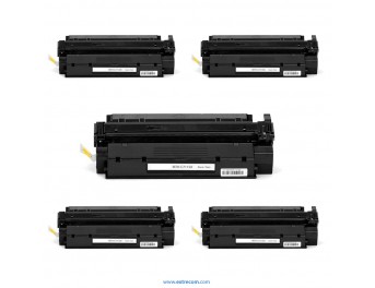 HP 15X pack 5 unidades negro compatible