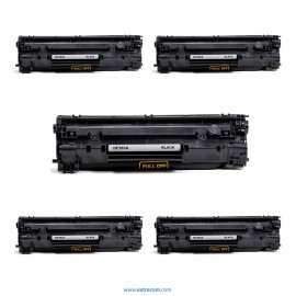 HP 83A pack 5 unidades negro compatible