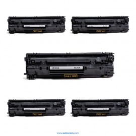 pack 5 tóner compatible para hp 83a