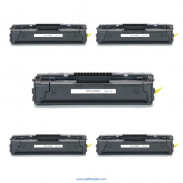 HP 92A pack 5 unidades negro compatible