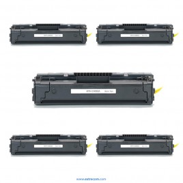 pack 5 tóner compatible para hp 92a