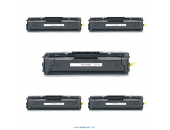 pack 5 tóner compatible para hp 92a