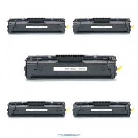 HP 92A pack 5 unidades negro compatible