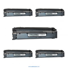 HP 13A pack 5 unidades negro compatible