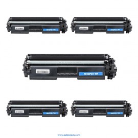 HP 17A pack 5 unidades negro compatible