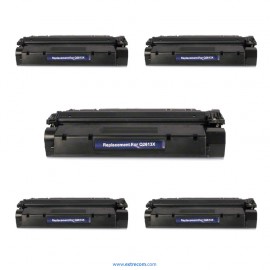 pack 5 tóner compatible negro para hp 13x