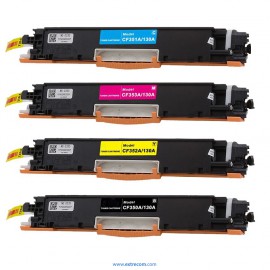 HP 130A pack 4 colores compatible