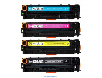 pack 4 tóner compatible para hp 203x