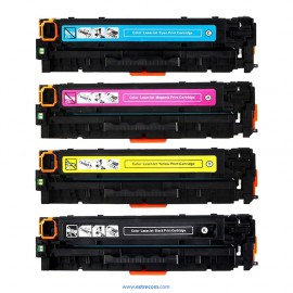 pack 4 tóner compatible para hp 203x