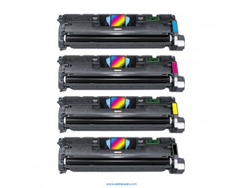 pack 4 tóner compatible para hp 122a