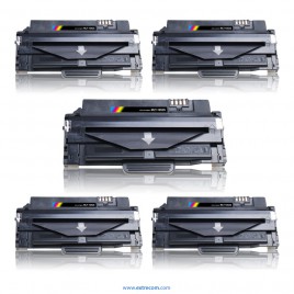 Samsung 1052 pack 5 unidades negro compatible