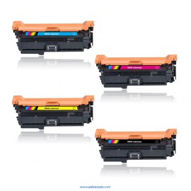 pack 4 tóner compatible para hp 504a