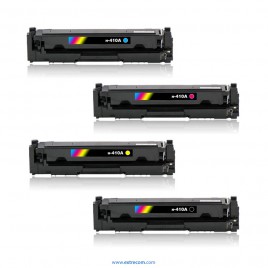 HP 410A pack 4 colores compatible