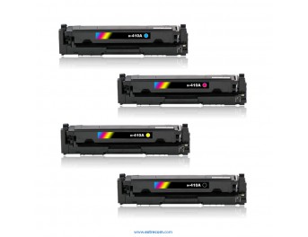 pack 4 tóner compatible para hp 410a