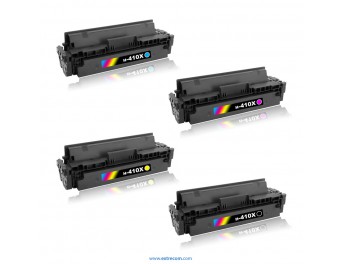 pack 4 t&oacute;ner compatible para hp 410x