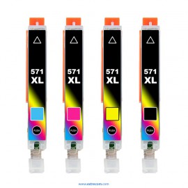 Canon 571 XL pack 4 colores compatible