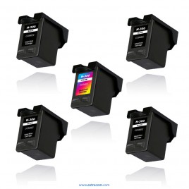 HP 300 pack 5 unidades compatible