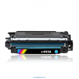 tóner compatible cyan para hp 653a