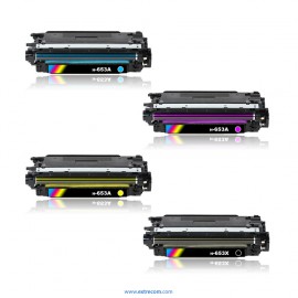 HP 653A pack 4 colores compatible