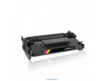 tóner compatible negro para hp 87a