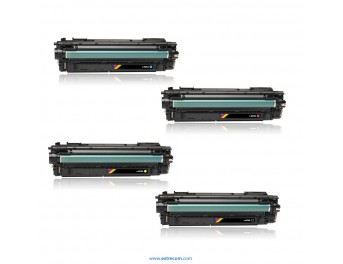 pack 4 tóner compatible para hp 655a