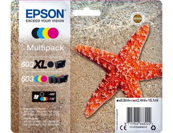Epson  603XL/603 pack 4 unidades original