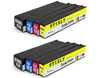 HP 970/971 XL pack 8 colores compatible 