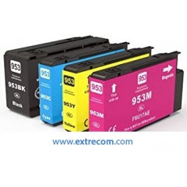 Pack de cartuchos de tinta compatible con HP 953XL